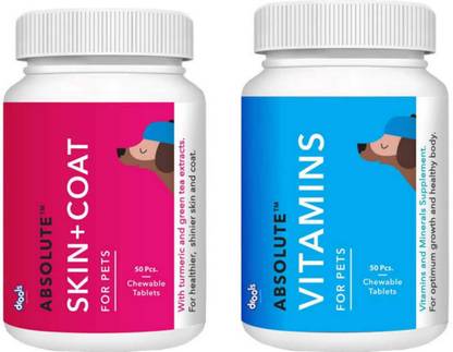 Drools Vit-Skin+Coat(50 tablets each) Pet Health Supplements