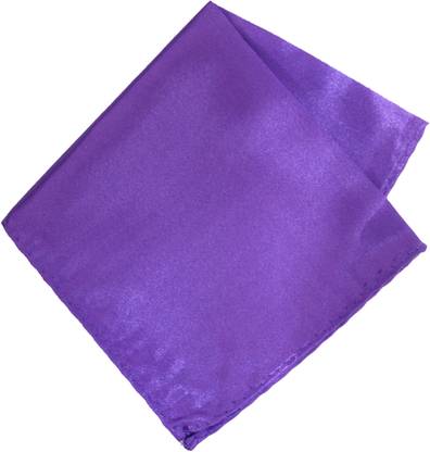 LEONARDI Solid Poly Satin Pocket Square