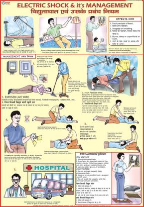 Electric Shock & It's Management Chart Paper Print