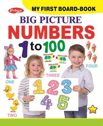 Numbers Board Book | Big Picture Numbers Learning Book For Kids