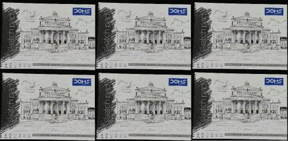 DOMS Sketch Pad A3 Set Of 36 Sheets pack of 6 Sketch Pad