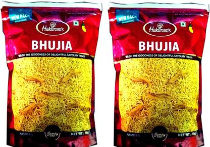 Haldiram's Bhujia 1 Kg X 2 Zipper Pouch