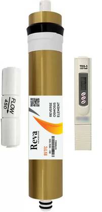 reeva water tech 100 gpd high tds ( work up to 3000 tds) membrane + tds meter Digital TDS Meter