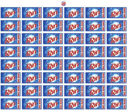 Rin Bar ( Pack Of 48 )250 Gm Soap Detergent Bar soap 48 Detergent Bar