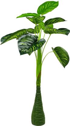 Blooming Yard Leaf Tree | Artificial Plant Tree Big Size | Height 96 cm / 3.2 Feet | Best for Living Room | Artificial Plant