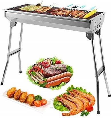 IRIS FoldingStainlessSteelPicnicOutdoorBarbequeCharcoalBBQGrillOven Charcoal Grill