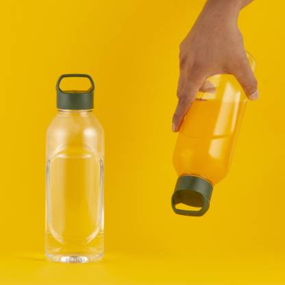 POLYSET Cairo Screw-lid 750ml, PET Bottles, White, Pack of 2 750 ml Bottle