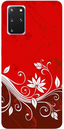 Skyhawk Back Cover for Samsung Galaxy S20 Plus Red Background white flower