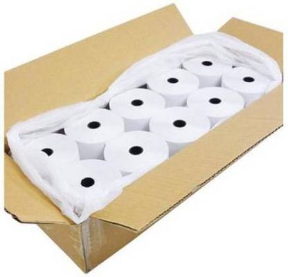 AJ Thermal Paper Roll Adding Machine Paper Roll Card Swiping Paper Roll ATM Billing Paper Roll POS Machine Paper Roll Printing Paper Roll 58MM 25MTR 2 INCH SET OF 10 ROLL Thermal Cash Register Paper