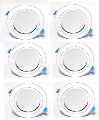 Brightstar 9 WATT Pack of 6 White Colour Conceal Light Downlight Ceiling Light Recessed Ceiling Light Ceiling Lamp