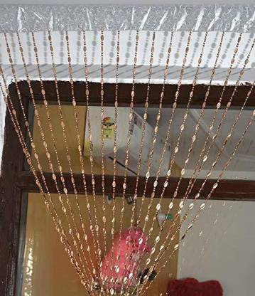 SC's Fablouse Home 213 cm (7 ft) Blends Transparent Door Curtain Single Curtain
