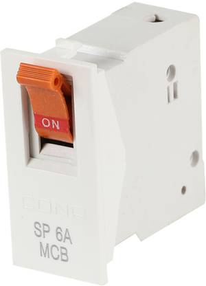 CONA Modular MCB 6A SP -C Type|6A SP MCB Switch|6 Ampere Single Pole MCB|Electricial Accessories|Master Switch 10201 MCB