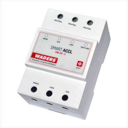 Waders Automatic Changeover Switch with Circuit Breaker ACCL ACCL-EB:20A-Gen:5A MCB