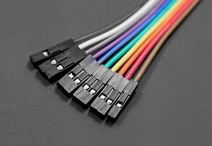 samest Female to Female 20 cm Long Jumper Wire (10 Piece) Electronic Components Electronic Hobby Kit
