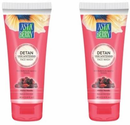 ASTABERRY DETAN Skin Whitening (Pack of 2, 200ml) Face Wash