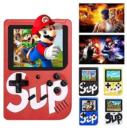 Planet of Toys Sup Hand Held Portable Video Game for Kids 400 Games 32 GB with Mario,Contra,pacman,Snowbros