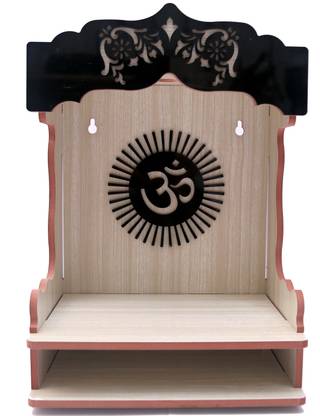 STASTORE E Wooden Singhasan Temple for God, Laddu Gopal Sinhasan for Pooja Mandir, Singhasan for Diwali, Durga Pooja, Navratri, Ganesh Chaturthi Art and Craft Wooden Temple for Use Office/Home/Room Home Temple. Engineered Wood Home Temple