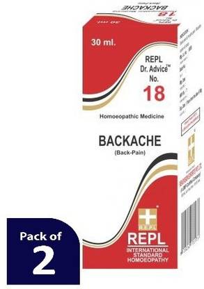 REPL Dr Advice No.18 BACKACHE Dilution