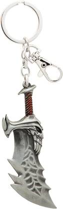 The Chaabi Shop Kratos Blades of Chaos Keychain, God of War, White Key Chain
