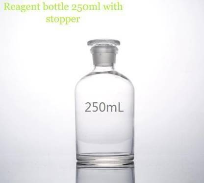 PRIME BAKER reagent bottle for lab 250 ml glassware narrow mouth with stopper chemical bottles for lab,1 piece Laboratory Dropper Bottle GLASS SET OF 2 PC Laboratory Dropper Bottle