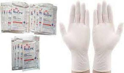 Nulife Latex Surgical Glove (Size-6.5)(Pairs-25) Latex Surgical Gloves