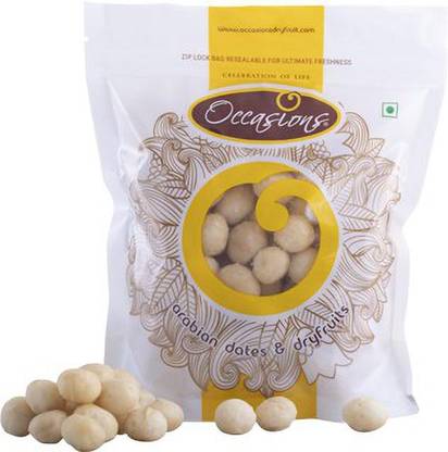 Occasions Jumbo Raw Macademia Nuts - Pack of 2 (500gms each) Macadamia Nuts