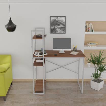 Flipkart Perfect Homes Studio Power (White) Engineered Wood Study Table