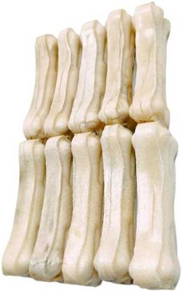 Sid Section 4 Inch 10 Pcs White Digestible Rawhide Pressed Bone Dog Chew For Dogs Dog Chew