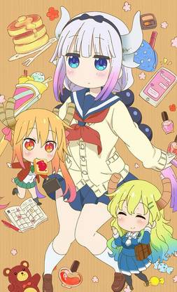 Anime Girls Kobayashi San Chi No Maid Dragon Tohru Kobayashi San Chi No Maid Dragon Poster Paper Print