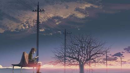 5 Centimeters Per Second Anime Makoto Shinkai Poster Paper Print