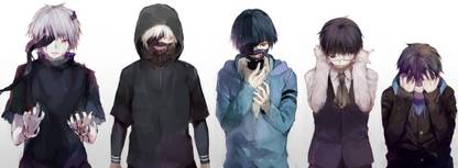 Ken Kaneki Transformation Poster Paper Print