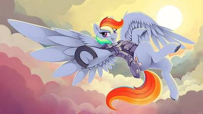 Armor Mlp Fim My Little Pony Rainbow Dash Poster Paper Print