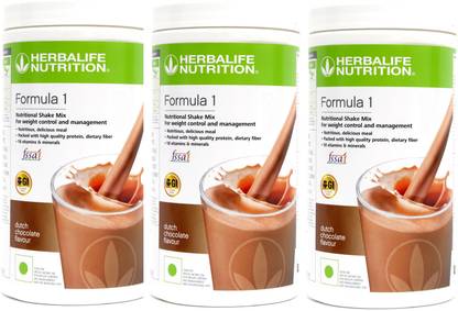 HERBALIFE NUTRITIONAL SHAKE MIX FORMULA 1 CHOCOLATE FLAVOUR COMBO OF 3 PCS Protein Shake