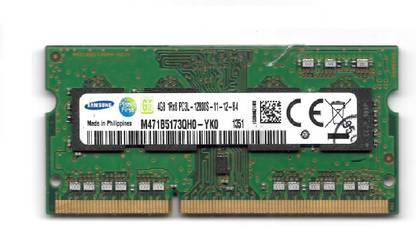 Samsung M471B5273DH0 DDR3 4 GB (Dual Channel) Laptop (1.5V Laptop RAM 1600Mhz, DDR3 4 GB(Dual Channel)Laptop)