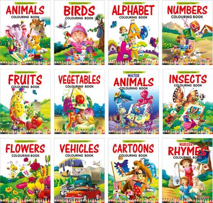 Copy Colouring Books Collections For Early Learning - Set Of 12 Books