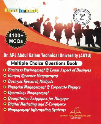 MBA 2nd Sem MCQ Book ( AKTU ) In English