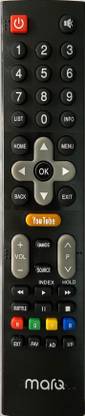 SHIELDGUARD Remote Control with YouTube Function, Compatible for  LED/LCD TV MARQ Remote Controller