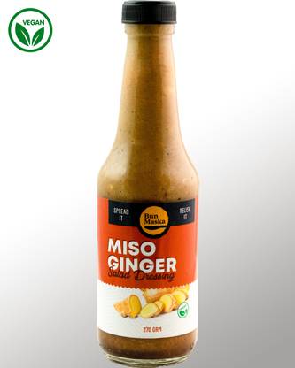 Bun Maska Miso Ginger Salad Dressing , 100% Vegan Sauce & Dip