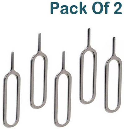 Dilurban (Set of 5 ) Sim Card Tray Remover Eject Pin Key Tools for All Smart Phones Sim Ejector Sim Card Metal Key Open Remover Sim Adapter