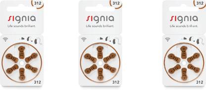 Signia Hearing Aid Battery 312- 18pcs 10966598 Stethoscope Case