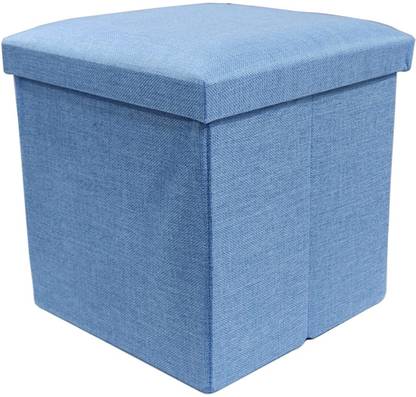 MS MODSTYLE Portable & Foldable Storage Stool for Living Room (363-10) Polyester, Weight Capacity-100 KG Living & Bedroom Stool