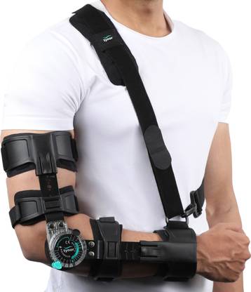 TYNOR ROM Elbow Brace, Black, Left, Universal Size, 1 Unit Elbow Support