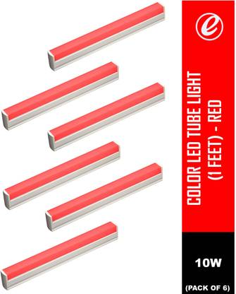 empire electrotech T5 10W 1 Feet Red Color Led Tube Light 10 W 20 cm Tube Light