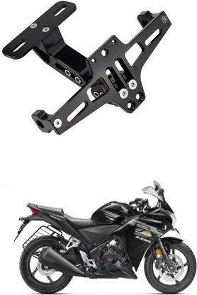 PRTEK Universal Motorcycle Fender Eliminator CNC Aluminum License Plate Bracket Fit A37 Bike Number Plate