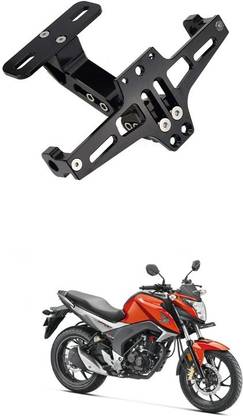 PRTEK Universal Motorcycle Fender Eliminator CNC Aluminum License Plate Bracket Fit A28 Bike Number Plate