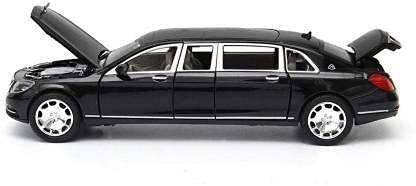 Dherik Tradworld Pull Back Metal Diecast Mercedes Benz Long car Car Model with 6 Door Open