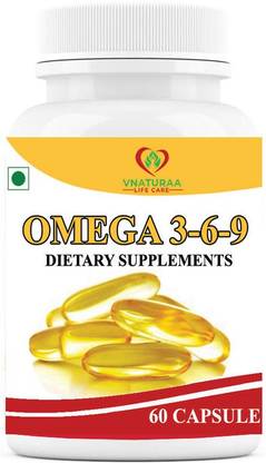 vnaturaa Omega 3,6,9 FLAXSEED OIL SOFT GEL CAPSULE