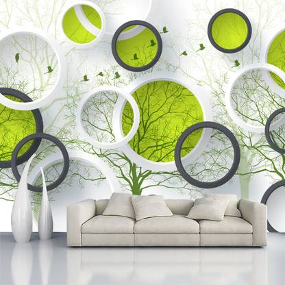 Decorative Production Vinyl Decorative Multicolor Wallpaper