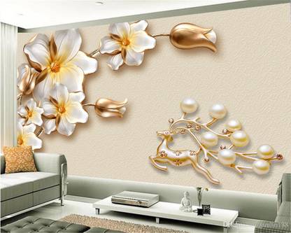 HD RAPID DESIGN Vinyl Floral & Botanical Multicolor Wallpaper