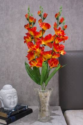 PolliNation Artificial gladious and goergous flower Orange Gladiolus Artificial Flower